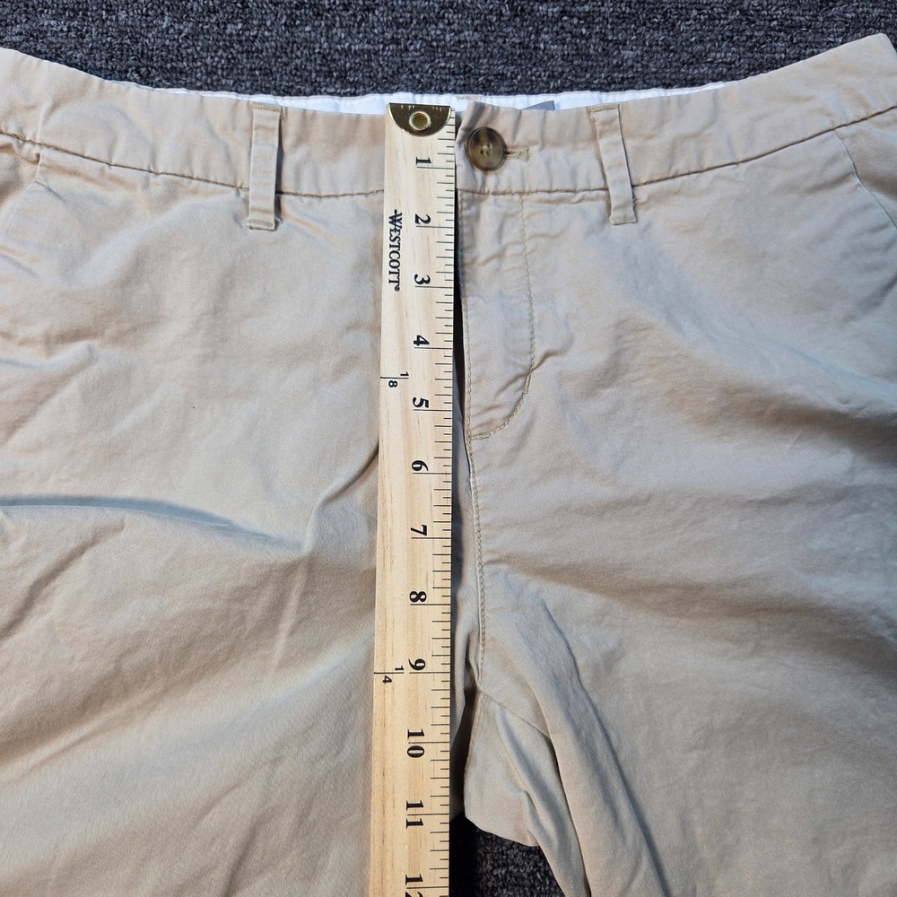 Old Navy Chino Shorts Women Size 6 Tan Khaki Cotton Stretch Casual Preppy Summer - Picture 3 of 9